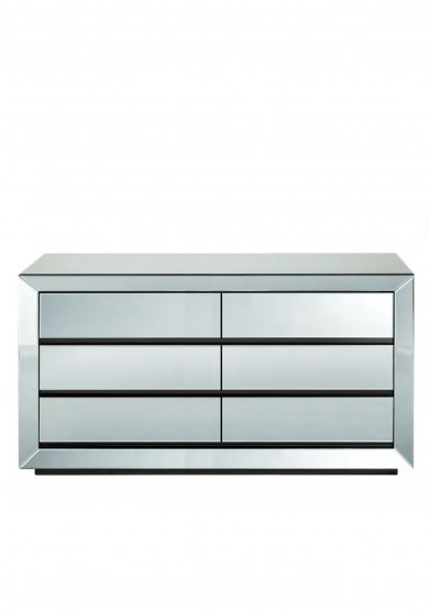 Mirano Mirrored 6 Drawer Chest W150 *Last Floor Model